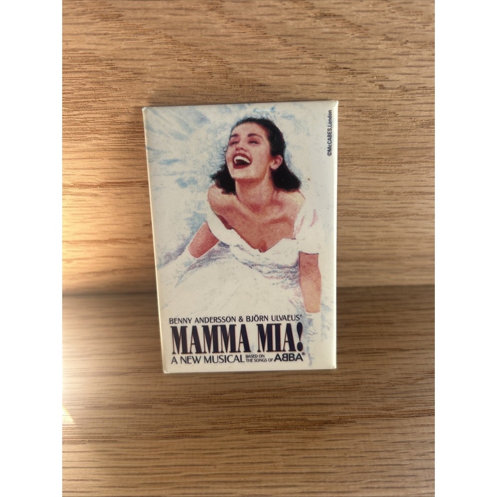 Vintage Refrigerator Magnet Mama Mia Musical In London Judy Craymer Lisa Stokke